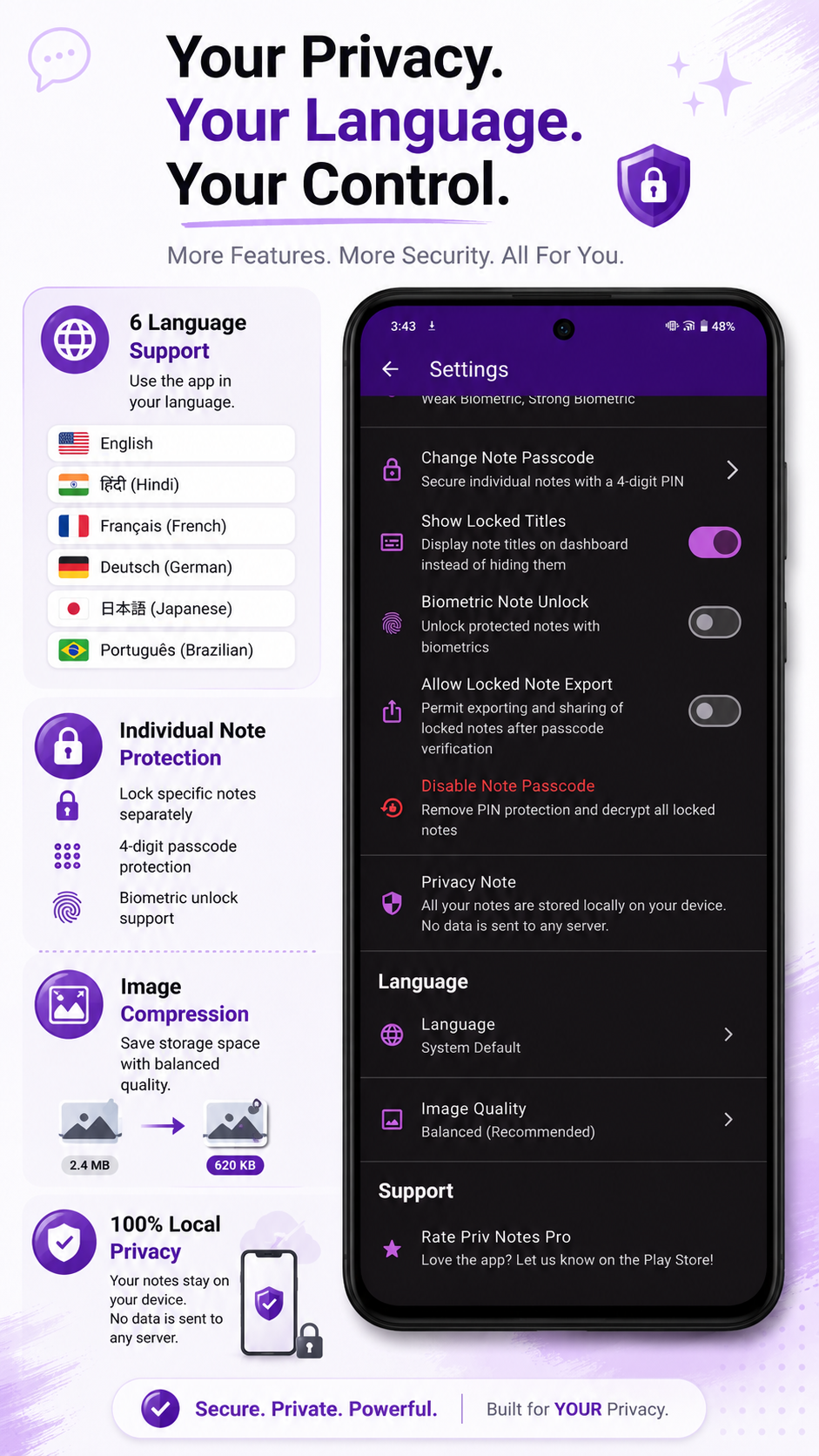 Multi-Language Support Settings